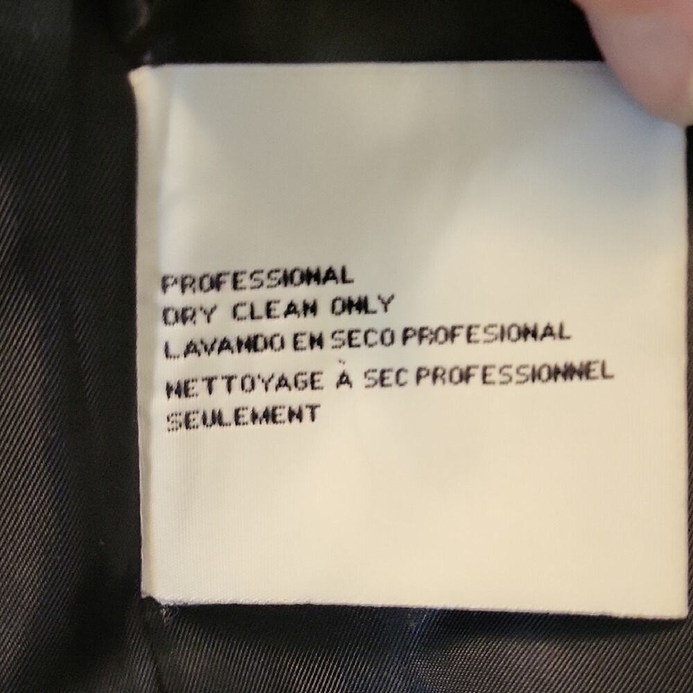Kenneth Cole New York Women’s Size 4 Black Pea Coat Hooded Wool Button Front - Picture 11 of 14